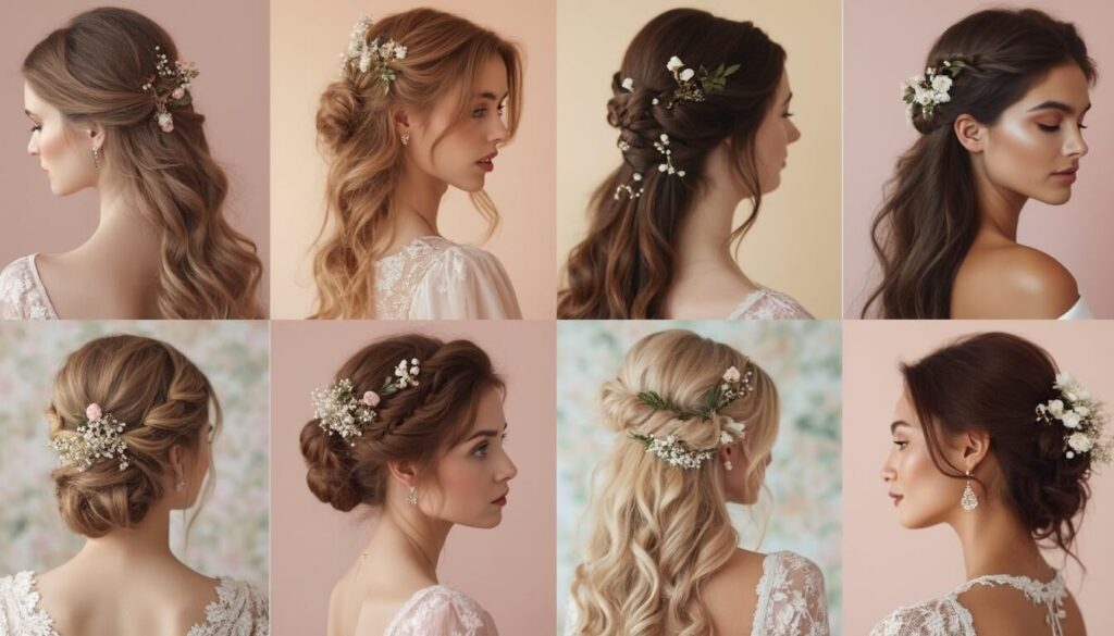 Découvrez nos 12 idées de coiffures simples et chics pour votre mariage. Parfaites pour sublimer votre beauté sans effort, ces styles élégants sont faciles à réaliser et s'adaptent à tous les types de cheveux. Faites de votre jour J un moment inoubliable avec une coiffure qui vous ressemble!