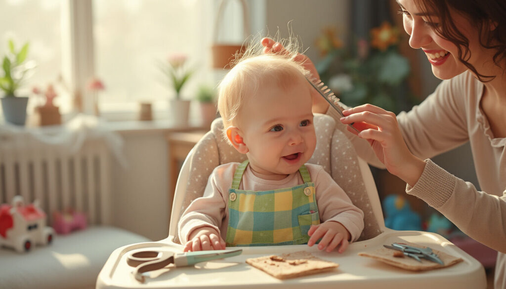 Découvrez tous les conseils pour réussir la première coupe des cheveux de votre bébé : à quel âge la faire, comment préparer votre enfant, et astuces pour un moment serein et sans stress.