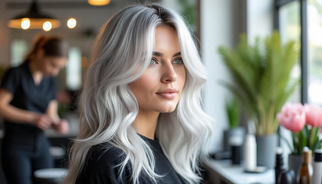 Découvrez les conseils de professionnels pour réussir un balayage sur cheveux blancs et obtenir un résultat naturel et lumineux. Astuces, techniques et idées de styles pour sublimer votre chevelure argentée.